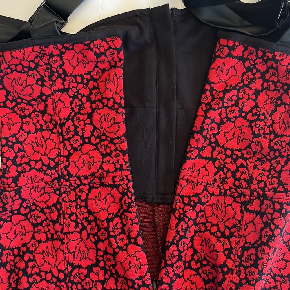 ANTHROPOLOGIE MAEVE PRINTED SWEEETHEART JUMPSUIT RED SIZE 10 NWT - Picture 7 of 14
